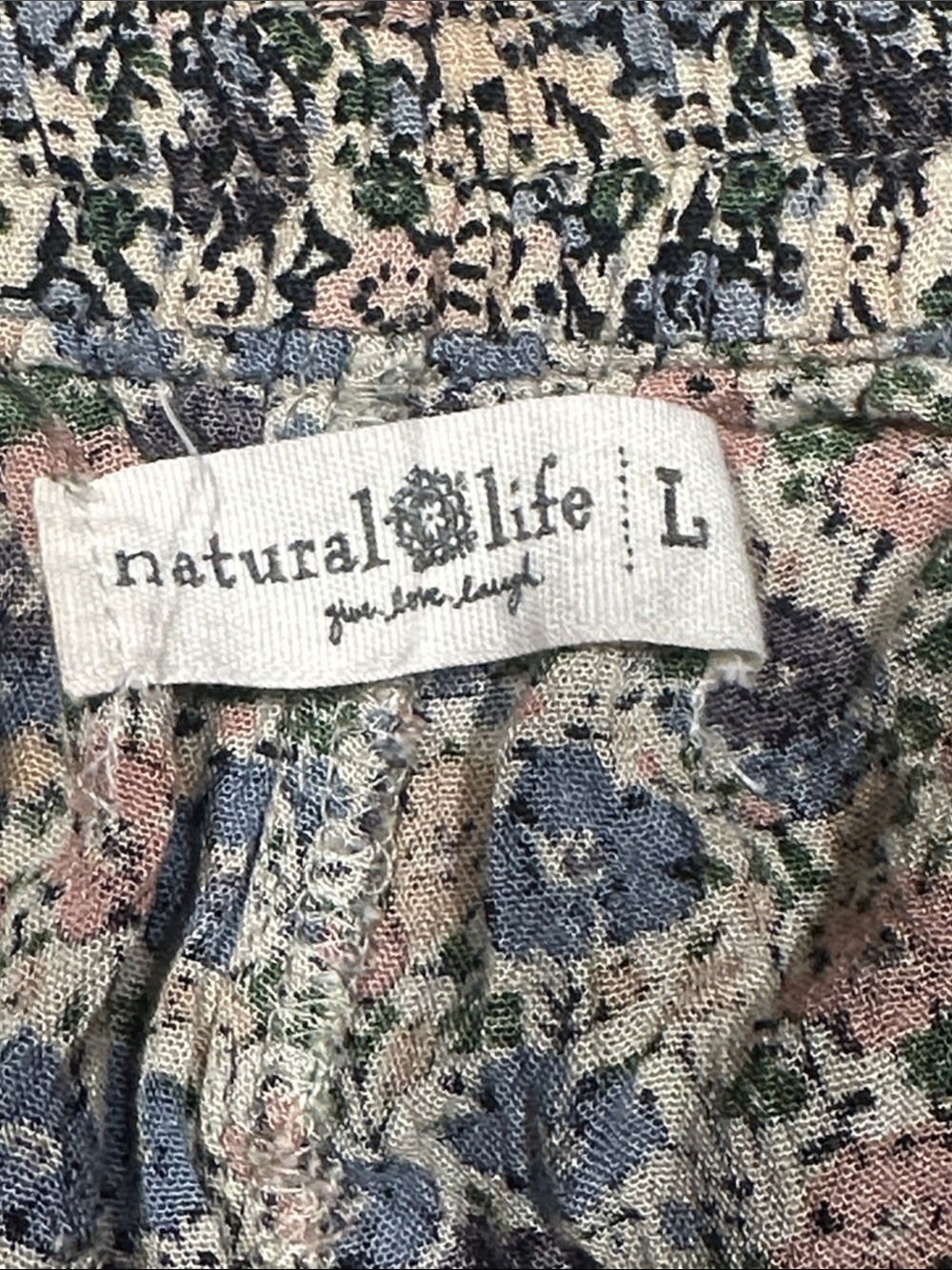 NATURAL LIFE Allison Pant in Border Print Sz L - Picture 7 of 11